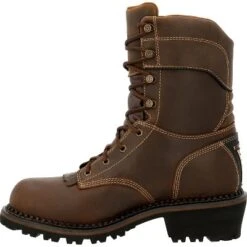 Men's Georgia Boot AMP LT Logger Composite Toe Insulated Waterproof Work Boot -Cross country GUEST 68c9d672 2219 4412 866d 0e6255aea6ad