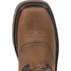 Georgia Boot Carbo-Tec LT Toddler Boys' Brown Pull-On Saddle Boot -Cross country GUEST 9c9ed721 b3f9 43a1 b77f 7d296b91674c