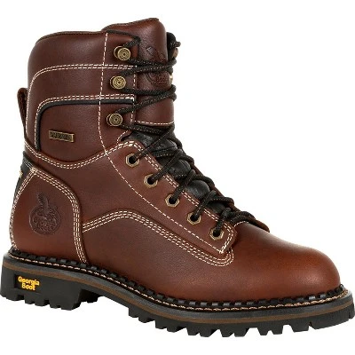 Georgia Boot AMP LT Logger Women's Brown Waterproof Low Heel Logger Boot 9 Georgia Boot AMP LT Logger Women's Brown Waterproof Low Heel Logger Boot - Image 7