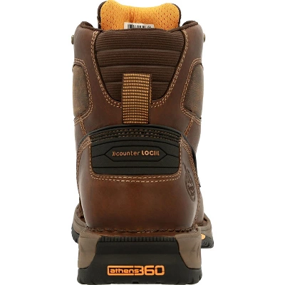 Men's Brown Georgia Boot Athens 360 Waterproof Work Boot Size 9 5 Men's Brown Georgia Boot Athens 360 Waterproof Work Boot Size 9 - Image 3