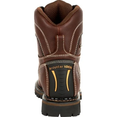 Georgia Boot AMP LT Logger Women's Brown Waterproof Low Heel Logger Boot 5 Georgia Boot AMP LT Logger Women's Brown Waterproof Low Heel Logger Boot - Image 3
