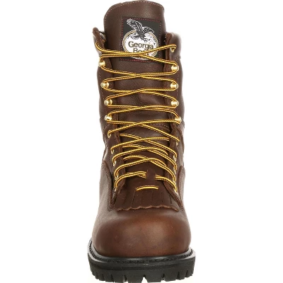 Men's Brown Georgia Boot Lace-to-Toe Waterproof Work Boot Size 9.5 4 Men's Brown Georgia Boot Lace-to-Toe Waterproof Work Boot Size 9.5 - Image 2